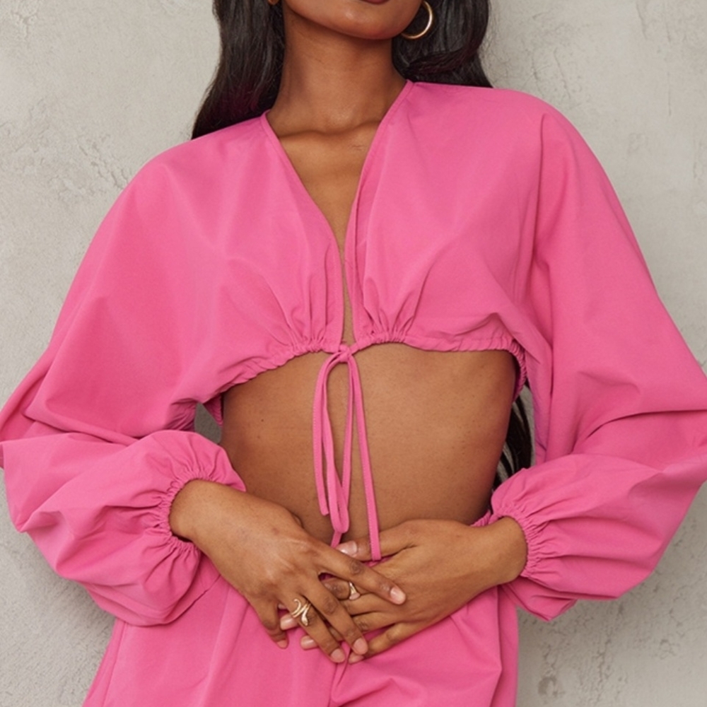 Vibrant Floaty Pink Short Set PLT TOP SIZE 6 SHORTS SIZE 8